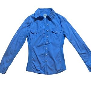 Converse Women’s Blue Button-Up Shirt